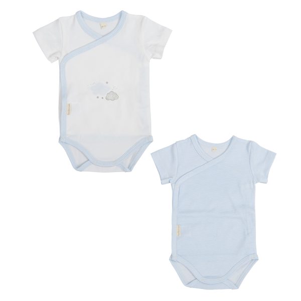 body bebé manga corta pack 2 nuvola de bimbidreams