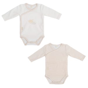 Body bebé manga larga pack 2 nuvola de Bimbidreams