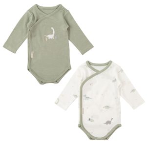 Body bebé manga larga pack 2 Trex de Bimbidreams