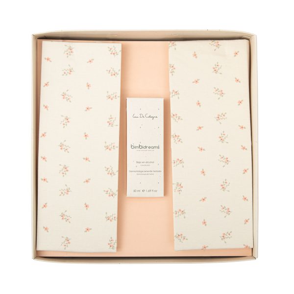 caja de regalo nº 7 - gasas bambú y agua de colonia dalia de bimbidreams
