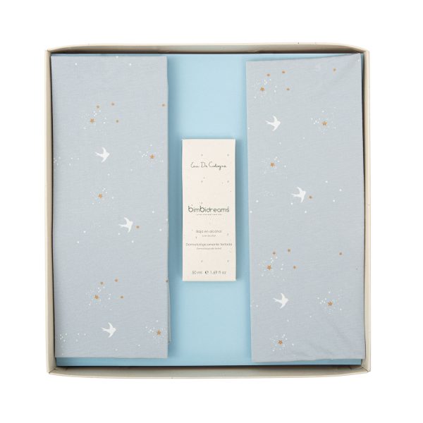 caja de regalo nº 7 - gasas bambú y agua de colonia spring de bimbidreams