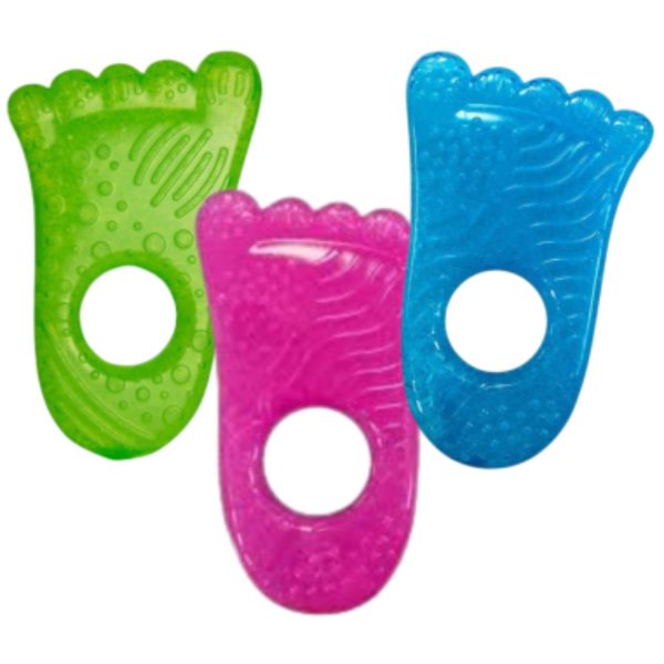 mordedor gel refrigerante para aliviar dolor dentición (pie) de munchkin