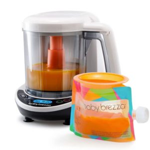 Robot de cocina de un solo paso + multifunción 3 en 1 para Bebés: Descongela, Cocina al Vapor y Tritura de Babybrezza