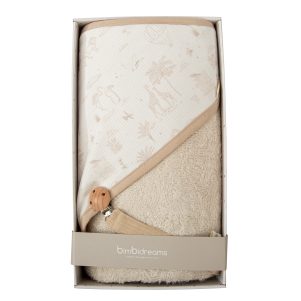 Capa de baño con sujetachupetes - set regalo Noe de Bimbidreams