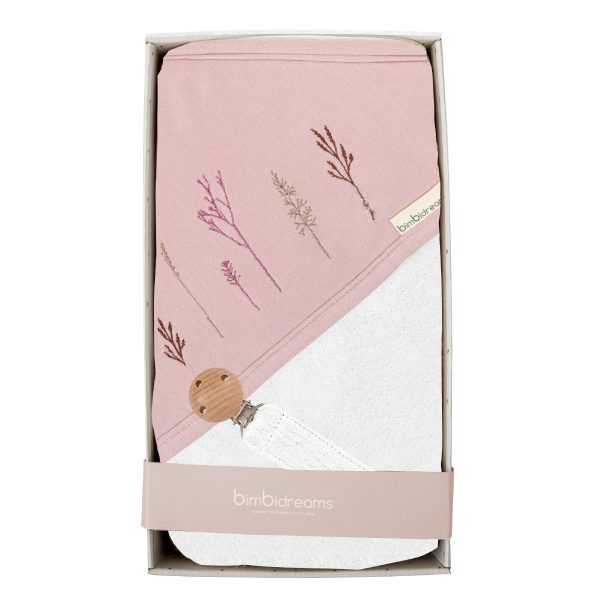 capa de baño con sujetachupetes - set regalo niza de bimbidreams