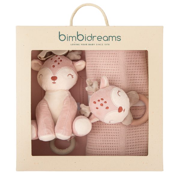 manta de punto con peluches - set regalo monet de bimbidreams