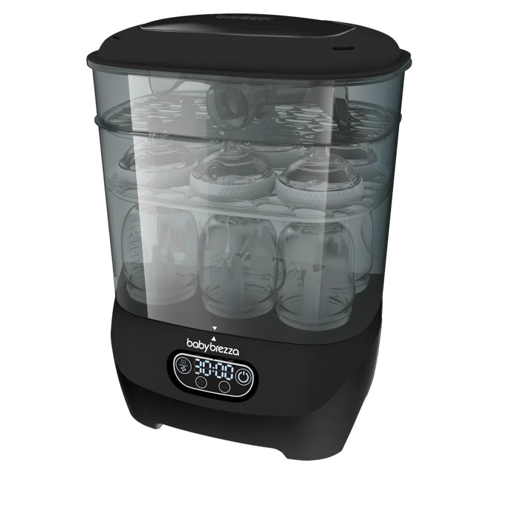 esterilizador + secador - sterylazer + dryer advanced - black de baby brezza
