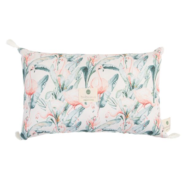cojín decorativo rectangular flamingo de bimbidreams
