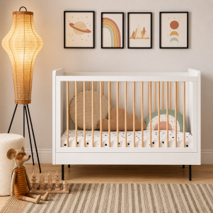 Cuna con patas metálicas Ártic 120x60 de ROS