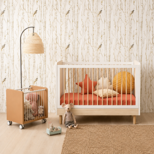 Cuna con patas cilíndricas Artic 120x60 de ROS