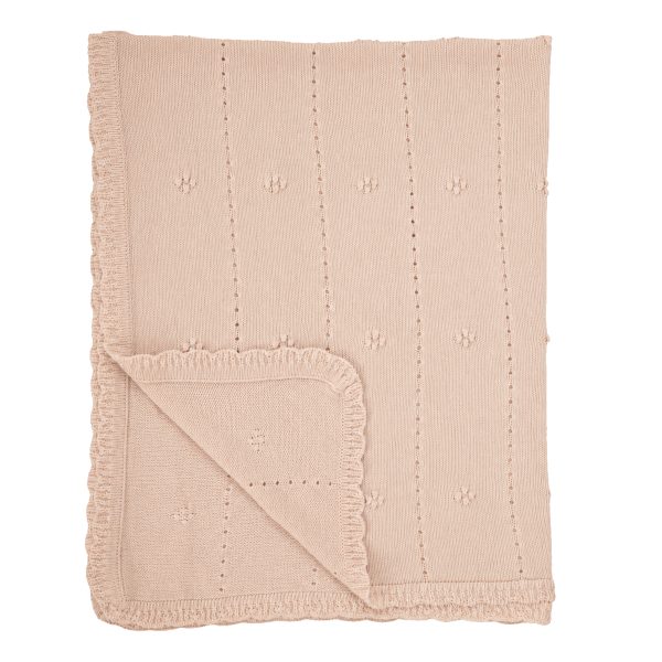 toquilla tricot margot rosa 75x90 de bimbidreams