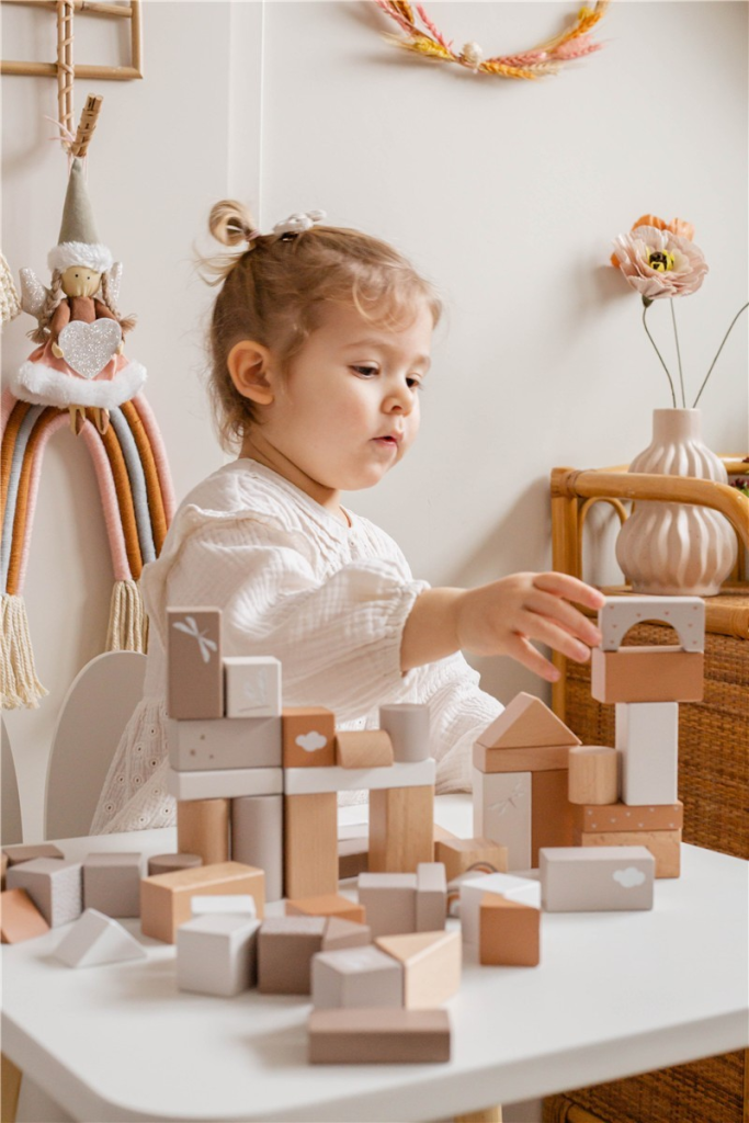 juego de bloques de madera – 50 piezas