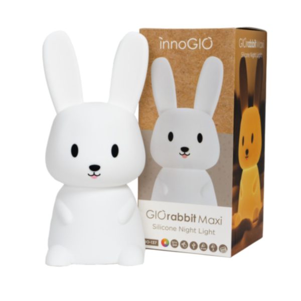 luz nocturna de silicona giorabbit maxi de innogio