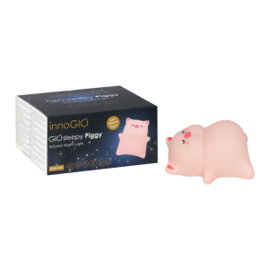 luz nocturna de silicona giosleepy piggy de innogio