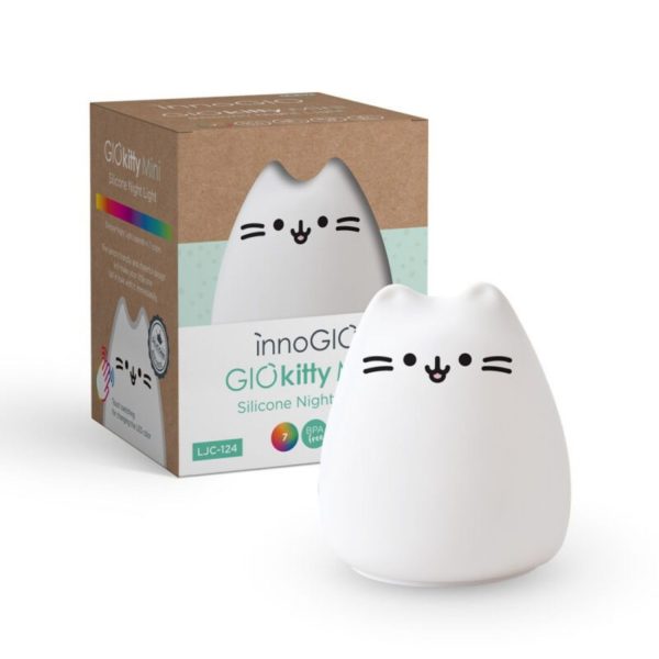 luz nocturna de silicona giokitty mini de innogio