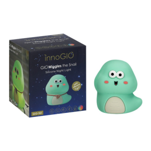 luz nocturna de silicona giowiggles the snail de innogio