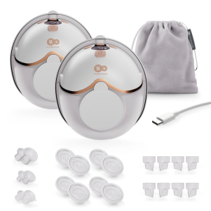 extractor de leche eléctrico con dos copas mamaflow double de kindekraft